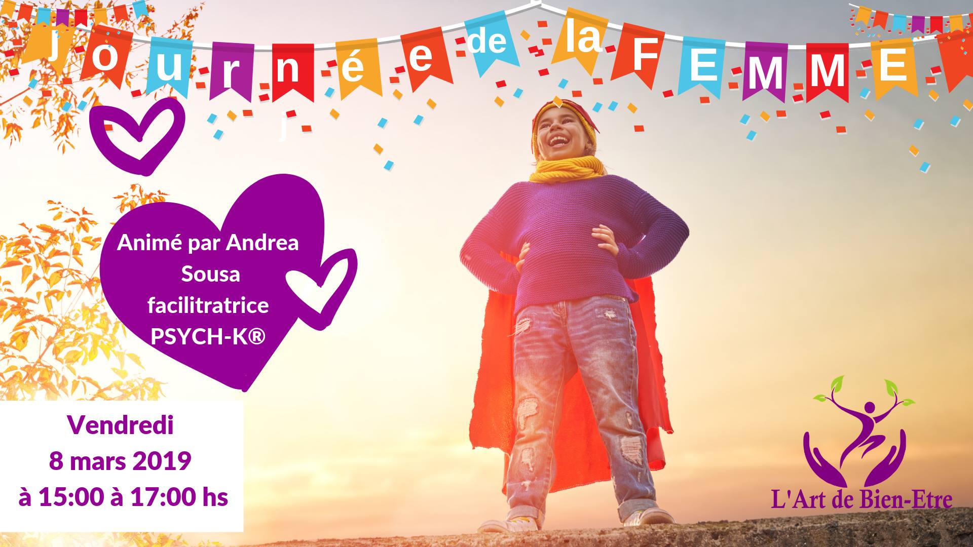 Atelier pour booster l’estime de soi vendredi 8 mars