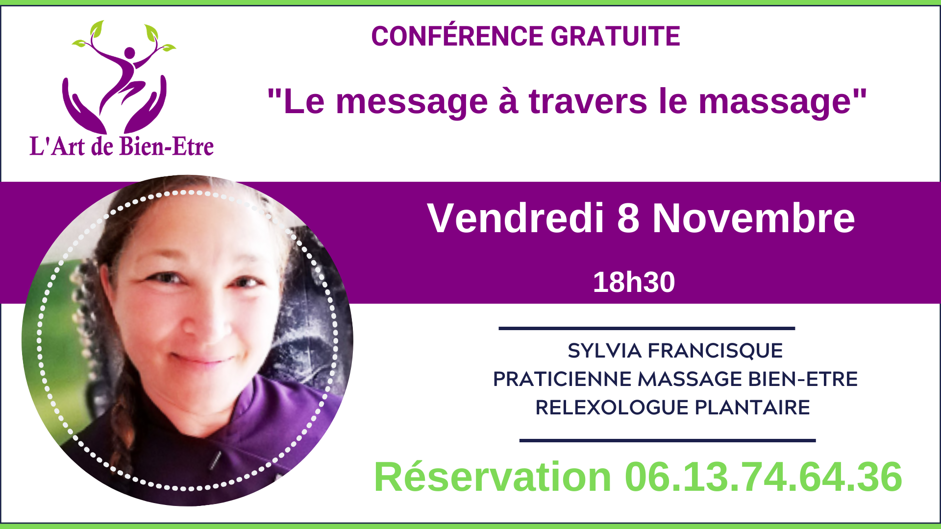 Conférence "Le message à travers le massage"